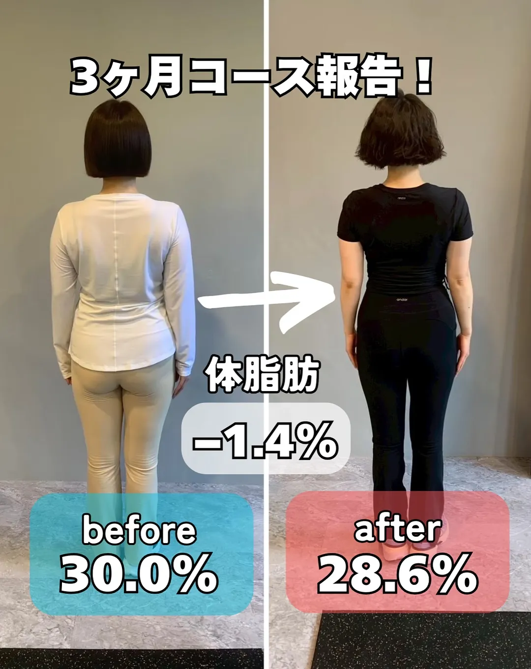 【ダイエット3ヶ月コース結果報告！　POLITEで理想の身体...