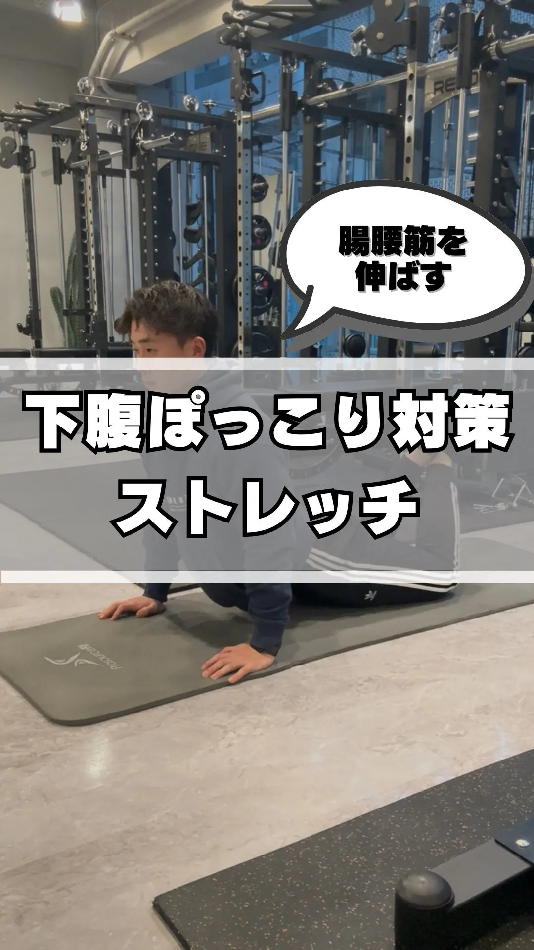 【下腹ぽっこり対策ストレッチ】